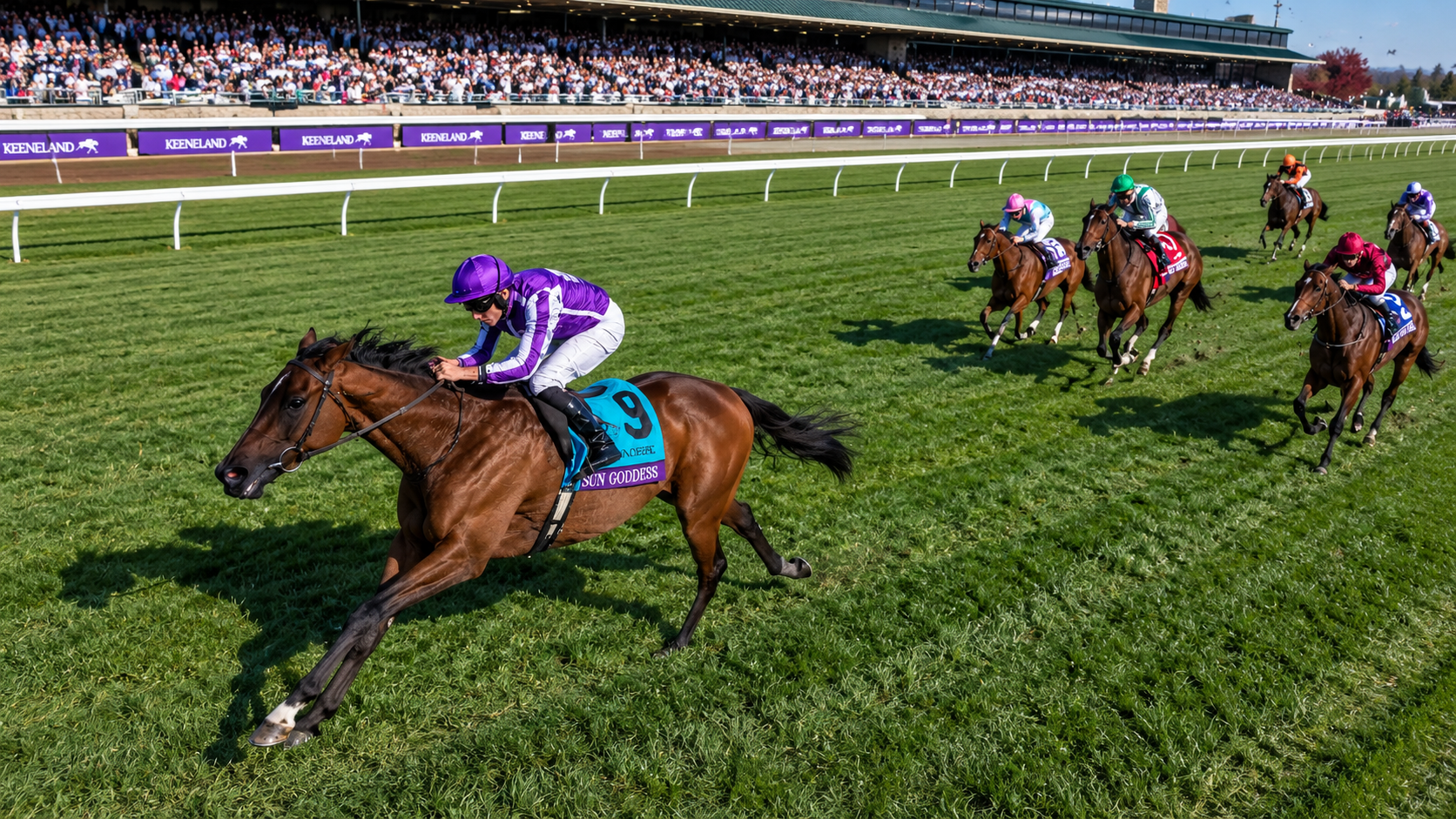 Sun Goddess Lifts O'Brien Past Baffert at Breeders' Cup